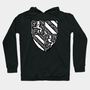 Shield of Pope Pius IX (black & white) - white bkg Hoodie